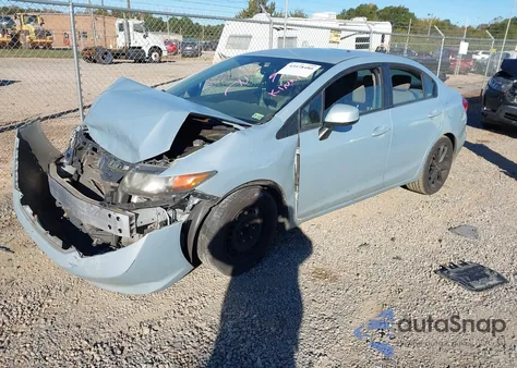 2012 Honda Civic Lx из США, поврежденный, VIN 19XFB2F54CE049717